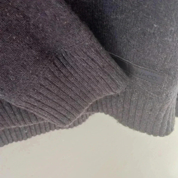 [XL]RW&CO Cotton  Wool Blend Men Dark Gray Pull Over Sweater - Picture 5 of 8